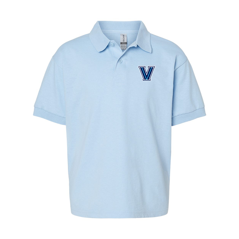 Youth Villanova Wildcats Gildan Dry Blend Jersey Polo